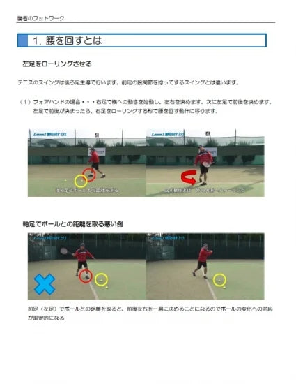 勝者のフットワーク塾 Lesson Plus Premium 解説本付き!「下半身主導のスイングに必要な発想とは」
