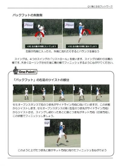 勝者のフットワーク塾DVD Vol.1 解説本付き!「軸となるフットワーク」